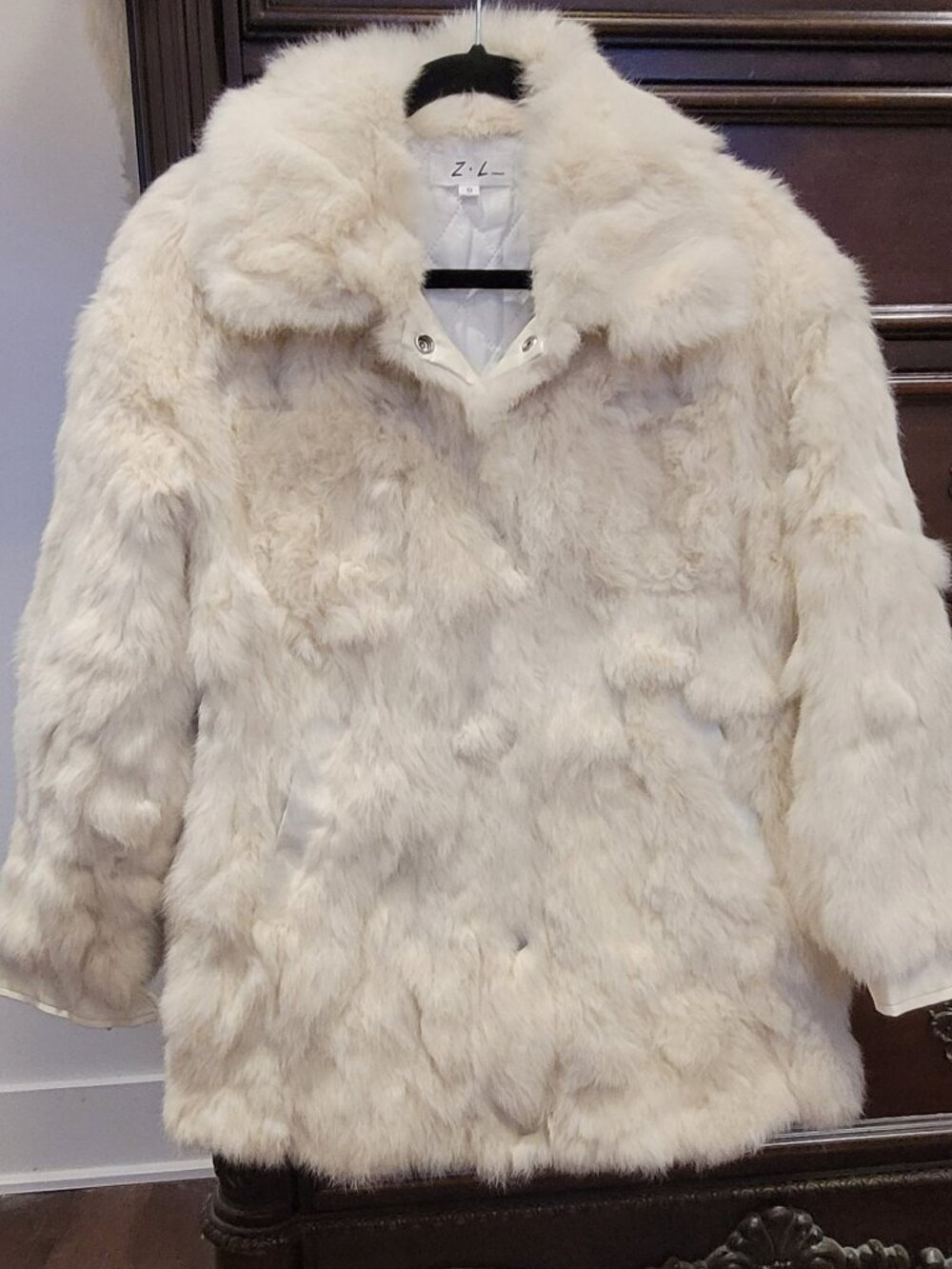 Genuine Rabbit Fur Coat - Picture 2 of 12